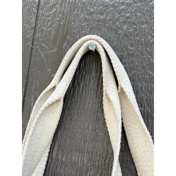 Aeropostale 1987 Plaid Canvas Y2K Tote Bag With Cream Handles - Picture 5 of 12